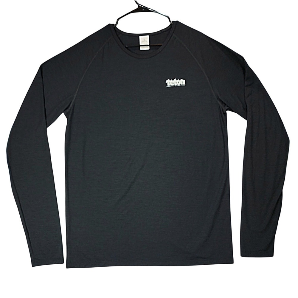 Teton‎ Gravity Research Shirt sz XXL Mens Black Logo Base Layer Performance Wool